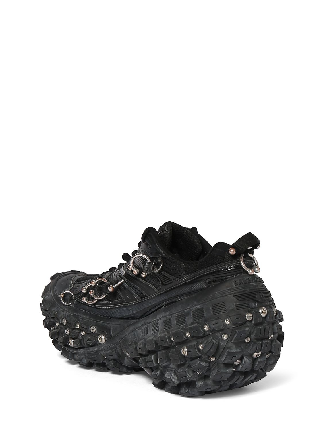 Shop Balenciaga Bouncer Piercing Sneakers In Black