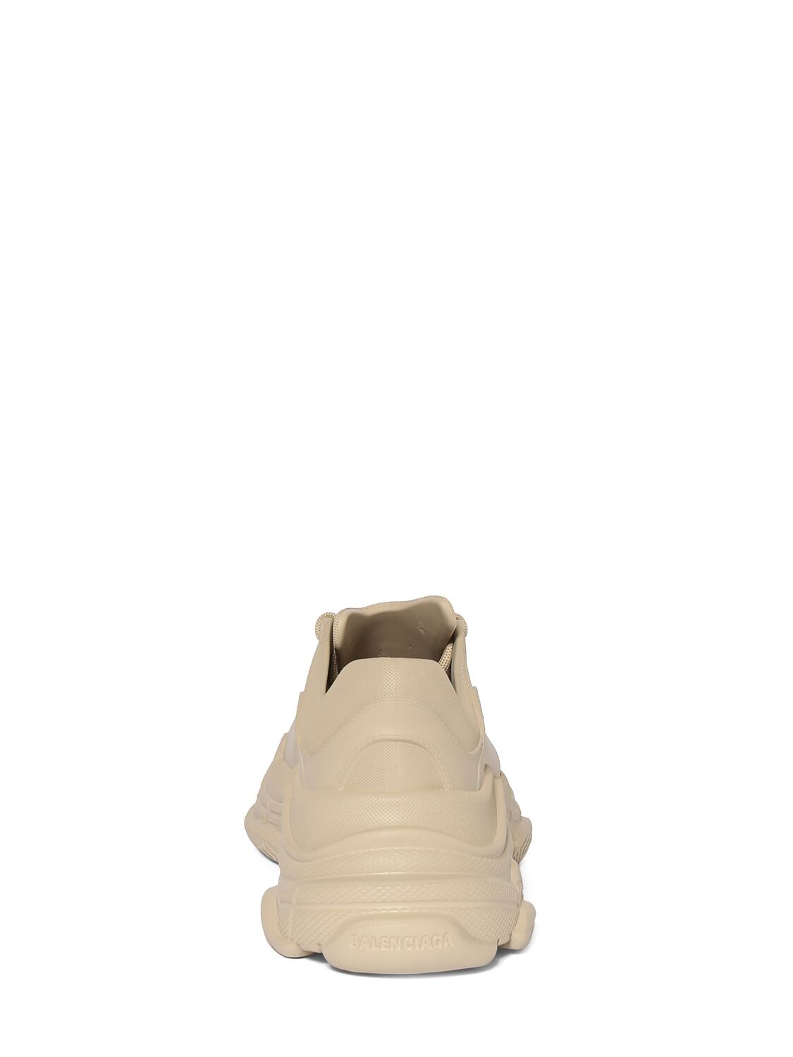 Shop Balenciaga Triple S Rubber Sneakers In Taupe