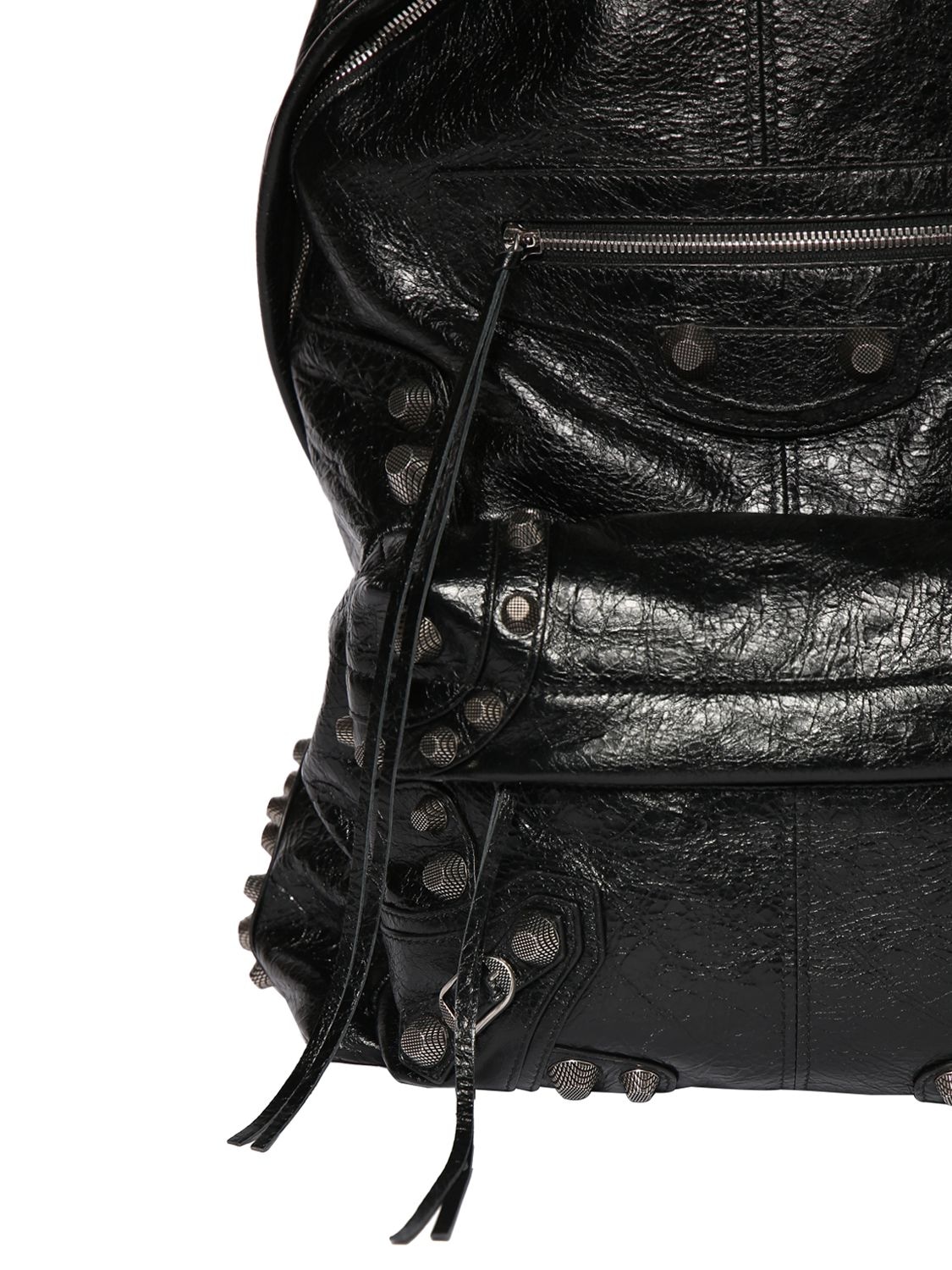 BALENCIAGA black patent leather office bag – Loop Generation