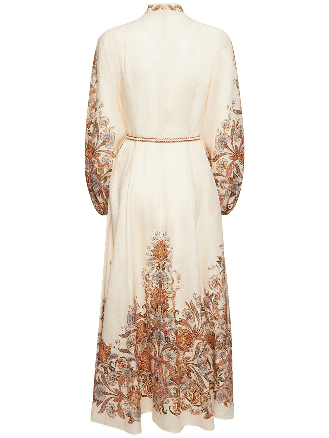 zimmermann devi belted paisley-print cotton-voile midi wrap dress Zimmermann Devi Belted Paisley-Print Midi Wrap Dress In Forest Green - 50%  Off