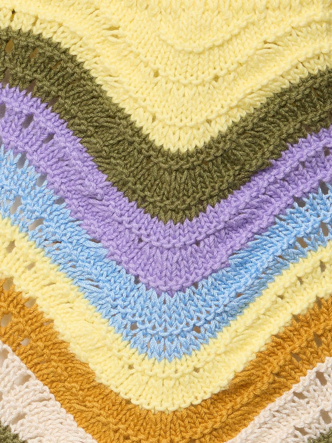 Shop Zimmermann Raie Striped Cotton Knit Long Sleeve Top In Multicolor