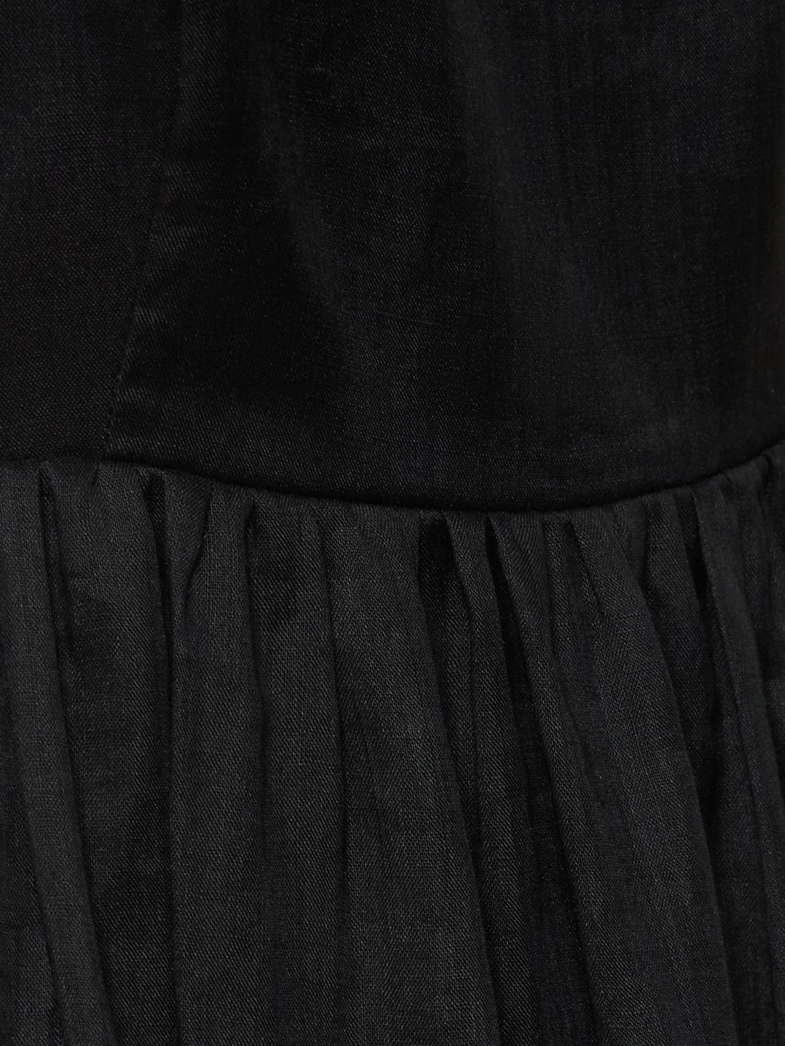 Shop Zimmermann Chintz Tiered Ramie Midi Dress In Black