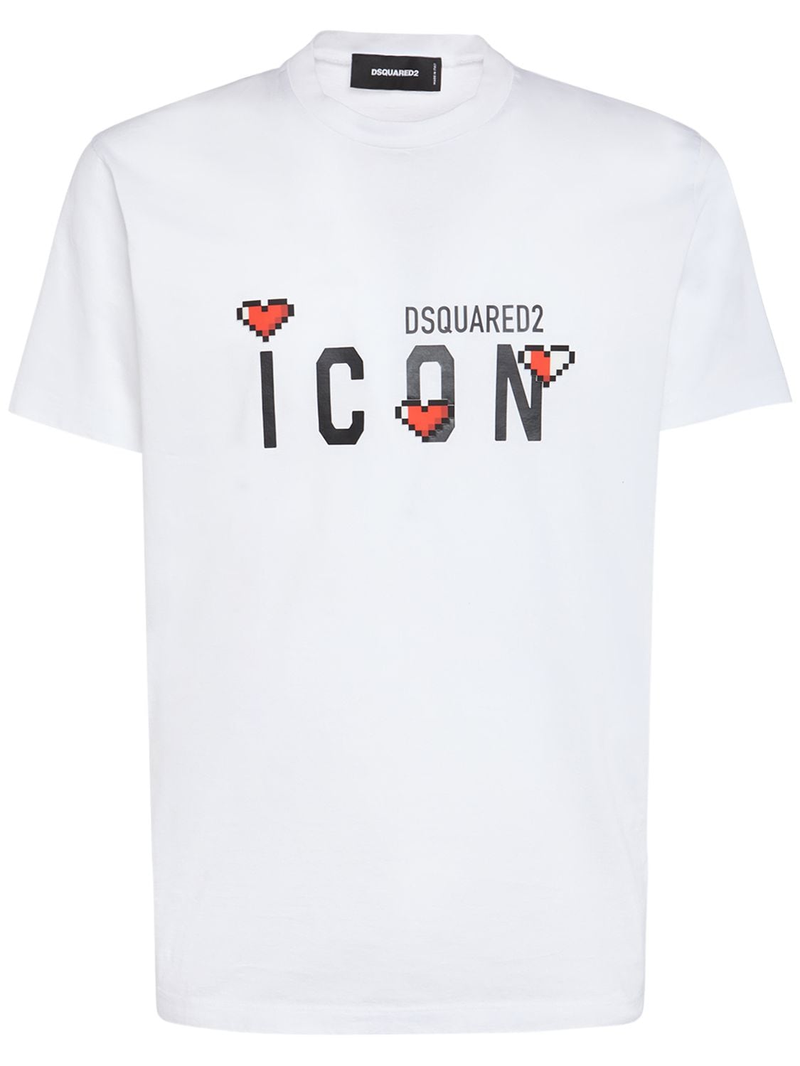 Dsquared2 Icon Heart Cool Fit T-shirt In White