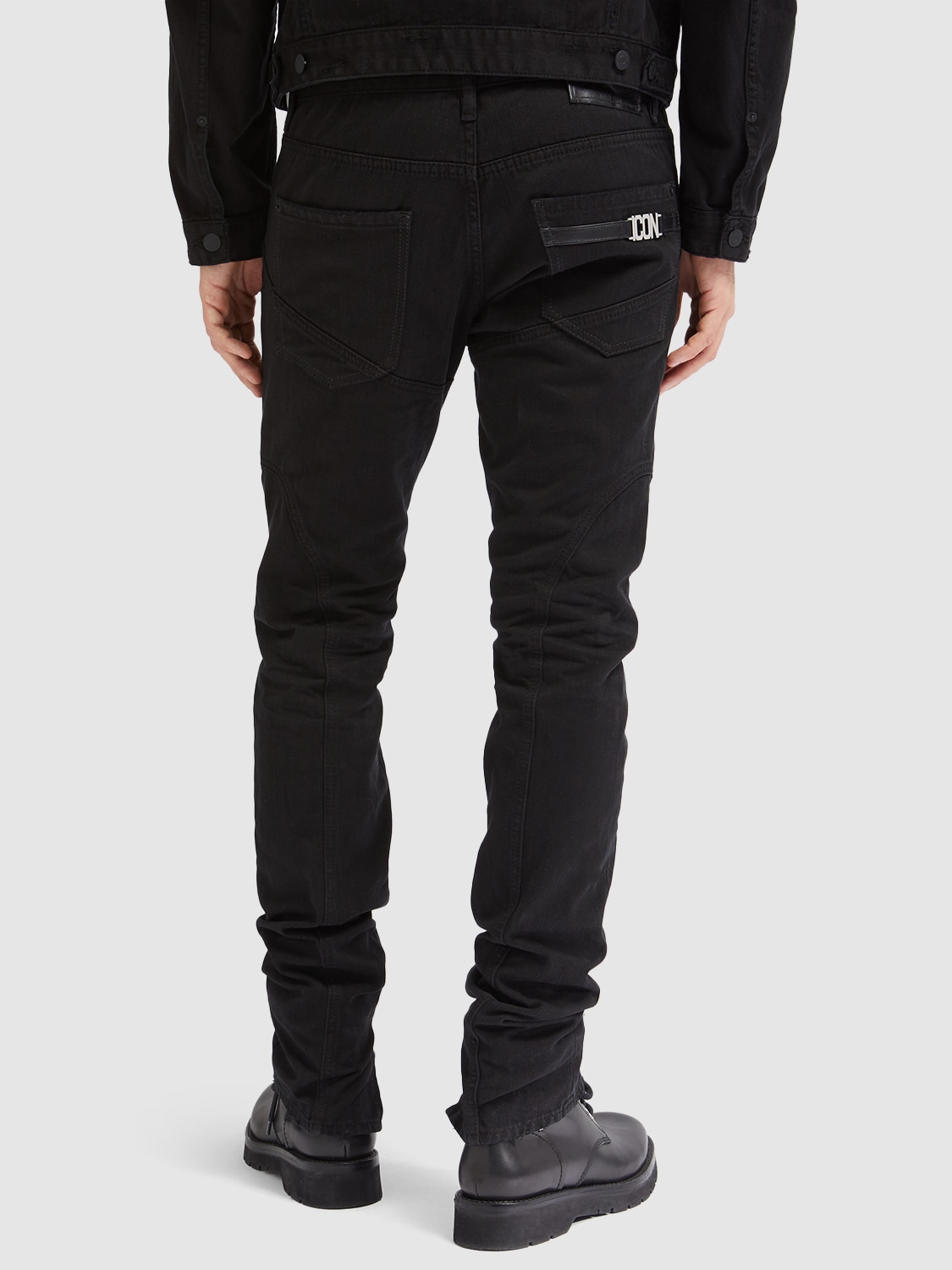 Shop Dsquared2 Cool Guy Cotton Denim Jeans In Black