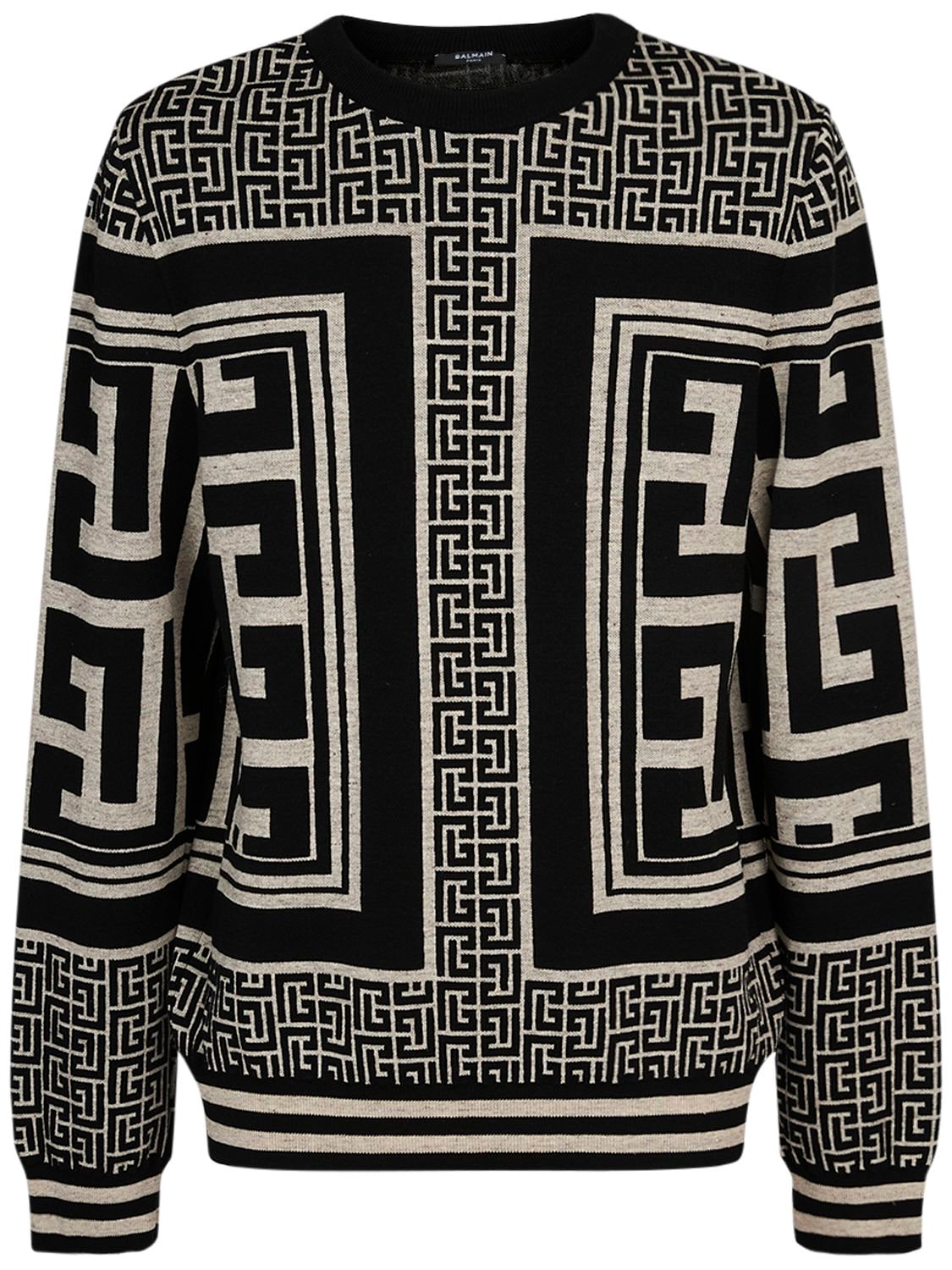 Maxi Monogram Wool Blend Sweater – MEN > CLOTHING > KNITWEAR