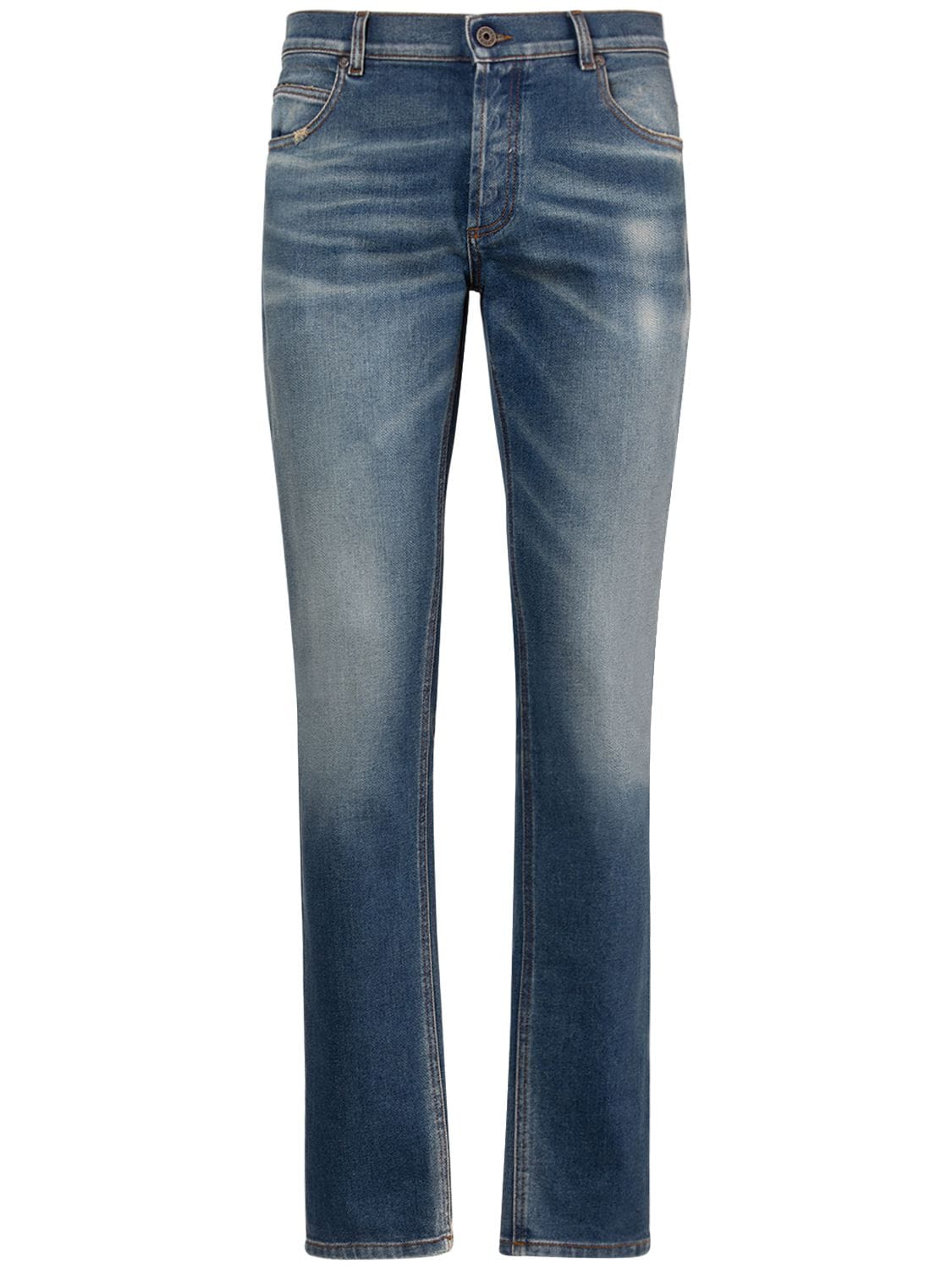 Image of Slim Stretch Cotton Denim Jeans