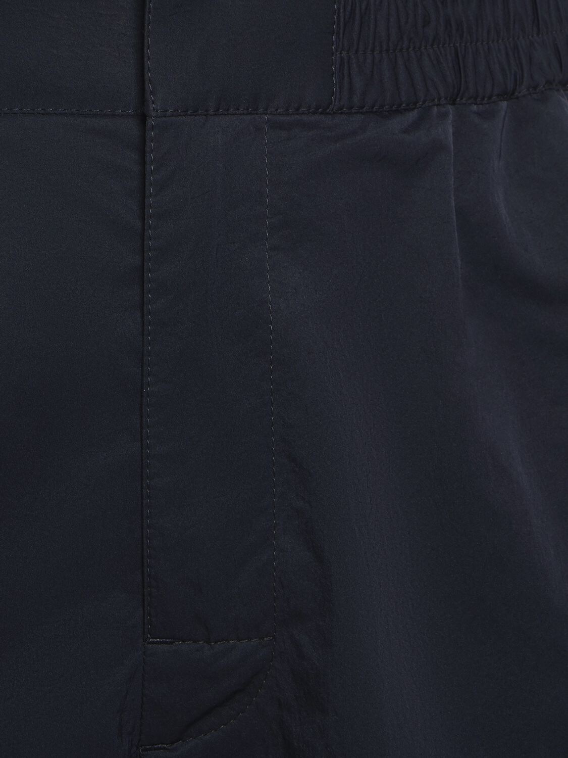 Shop Bottega Veneta Tech Nylon Pants In Navy