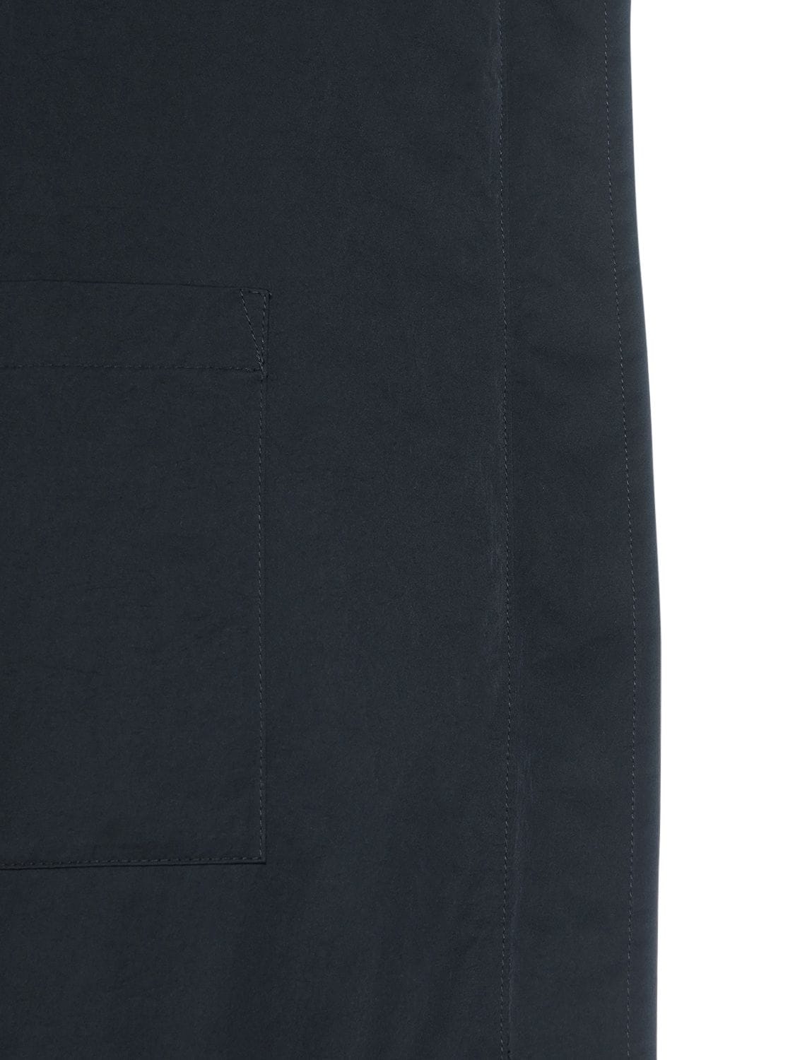 Shop Bottega Veneta Hooded Tech Nylon Puffer Jacket In Navy