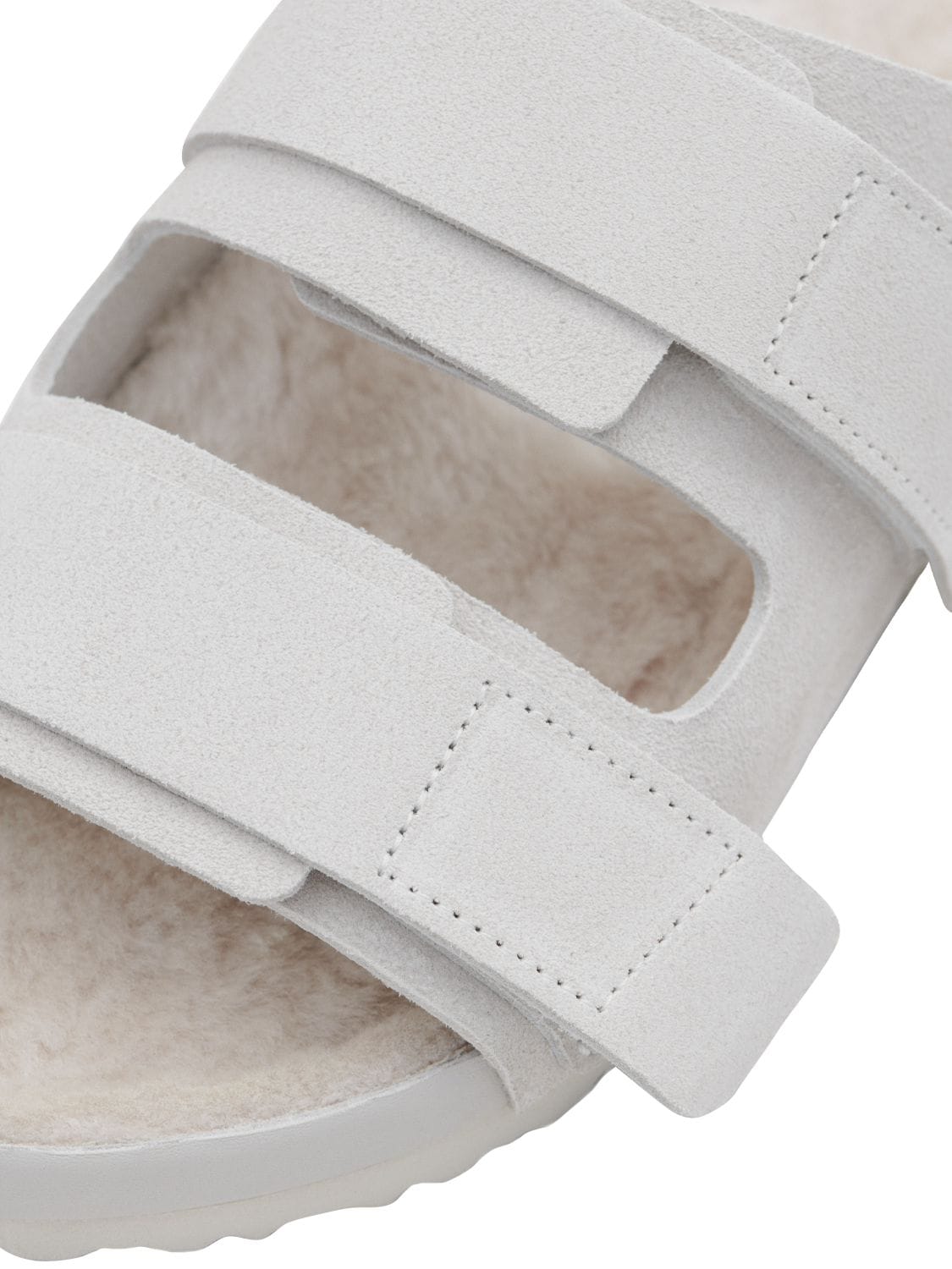 Shop Birkenstock Tekla Uji Suede Sandals In White