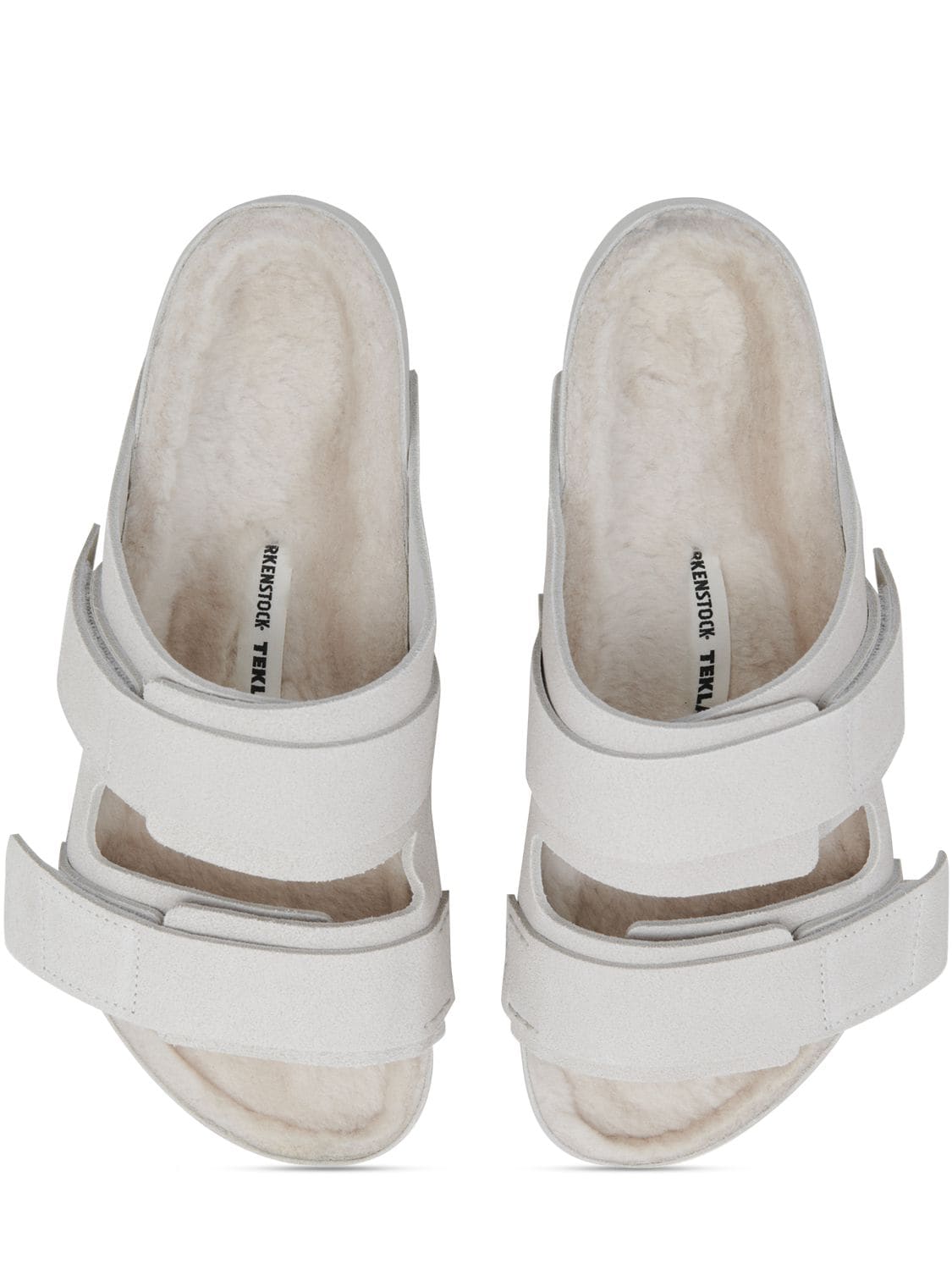 Birkenstock Tekla Uji Suede Sandals In White
