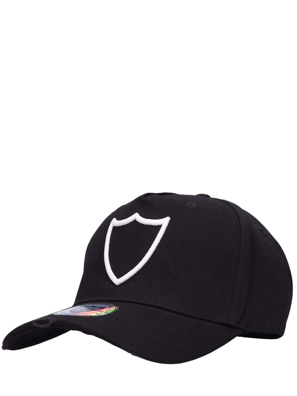 Shop Htc Los Angeles Embroidered Logo Cotton Baseball Cap In Black,white