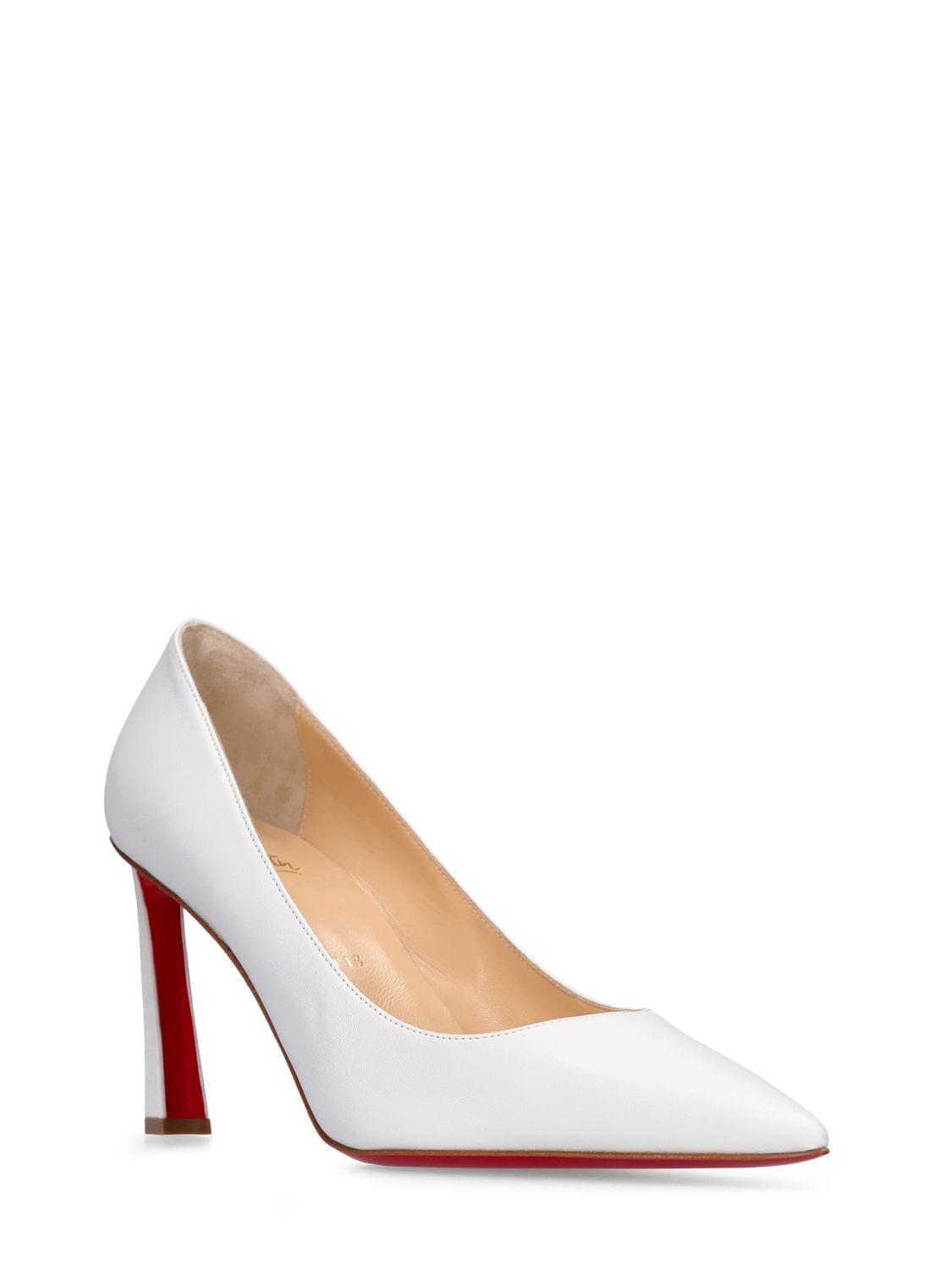 Shop Christian Louboutin Lvr Exclusive 85mm Condora Leather Pumps In White