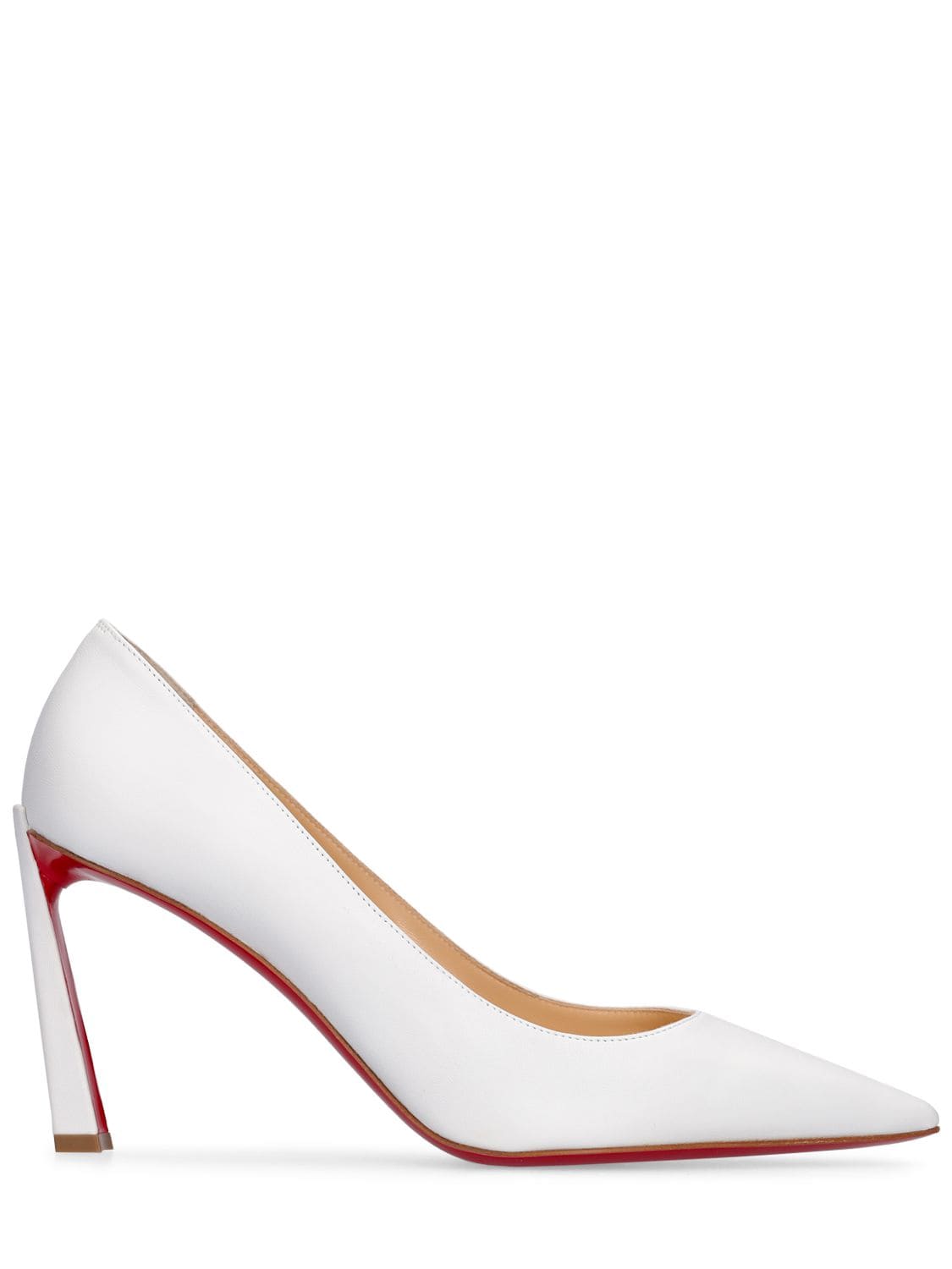 Shop Christian Louboutin Lvr Exclusive 85mm Condora Leather Pumps In White