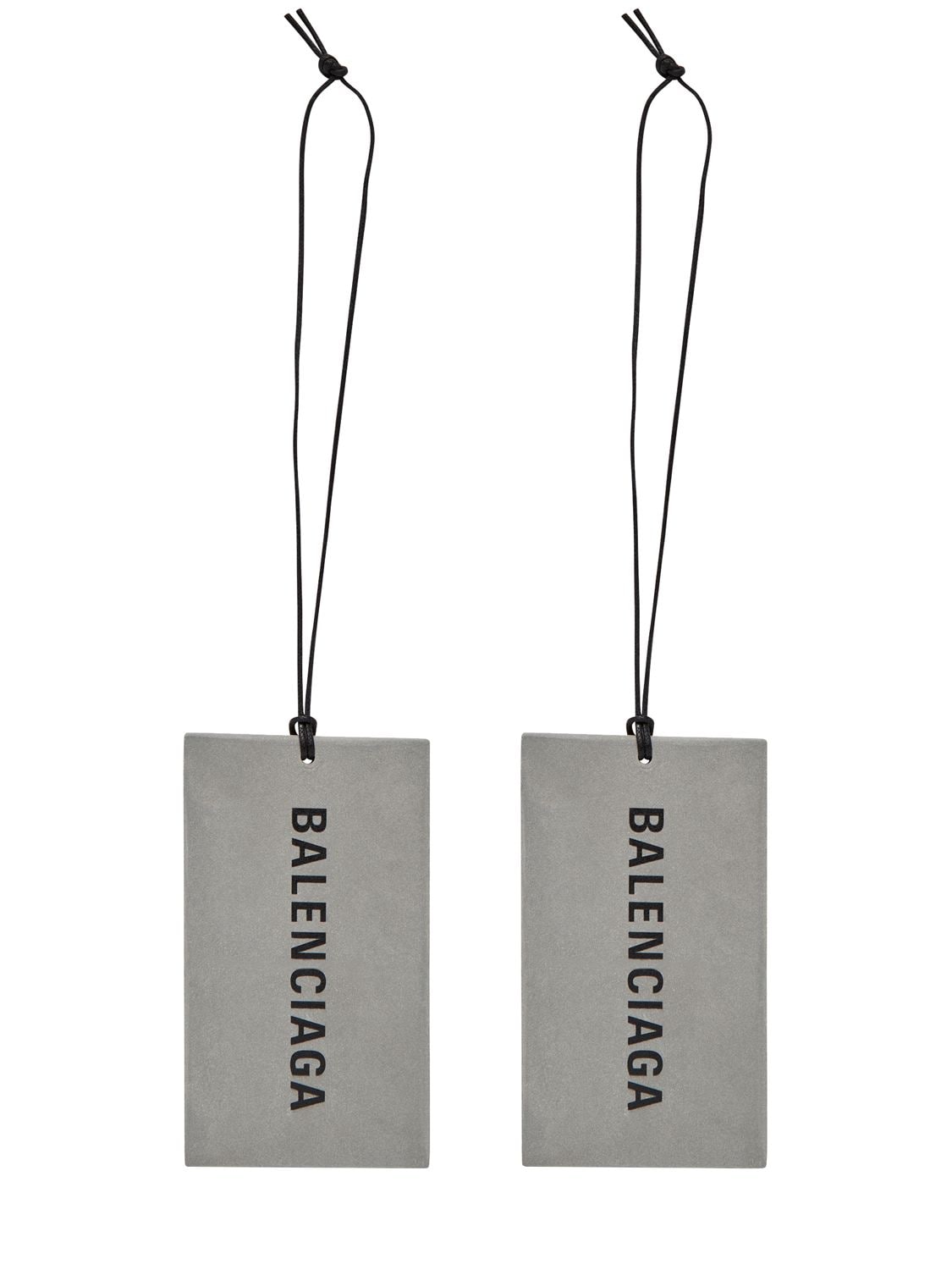Balenciaga 香氛陶瓷吊牌2个套装 In Grey,black