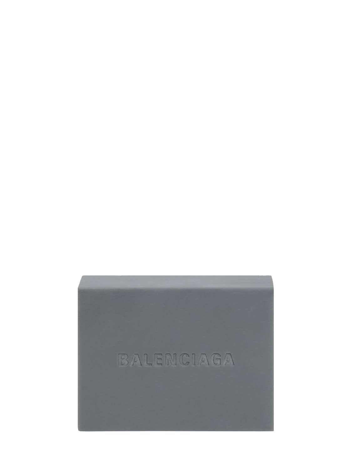 Shop Balenciaga Travel Box Scented Resin & Vegetal Soap In Dark Grey