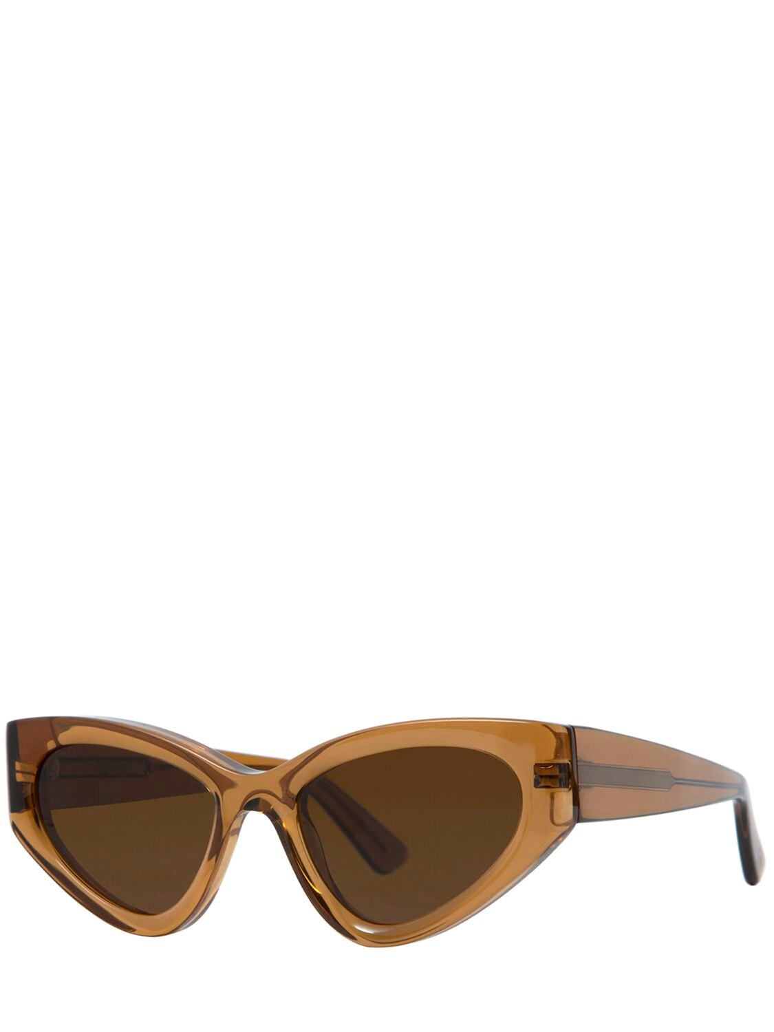 Shop Delarge Shapes Cat-eye Acetate Sunglasses In Braun