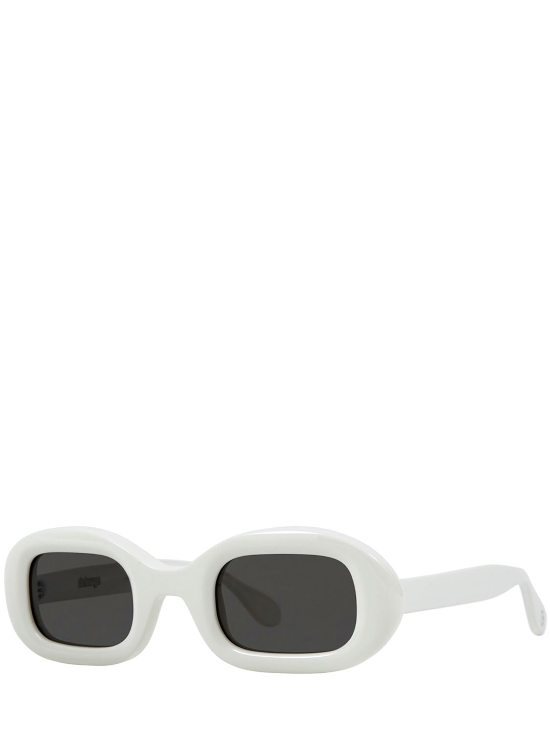 Shop Delarge Flow Oval Acetate Sunglasses In Butter,grey