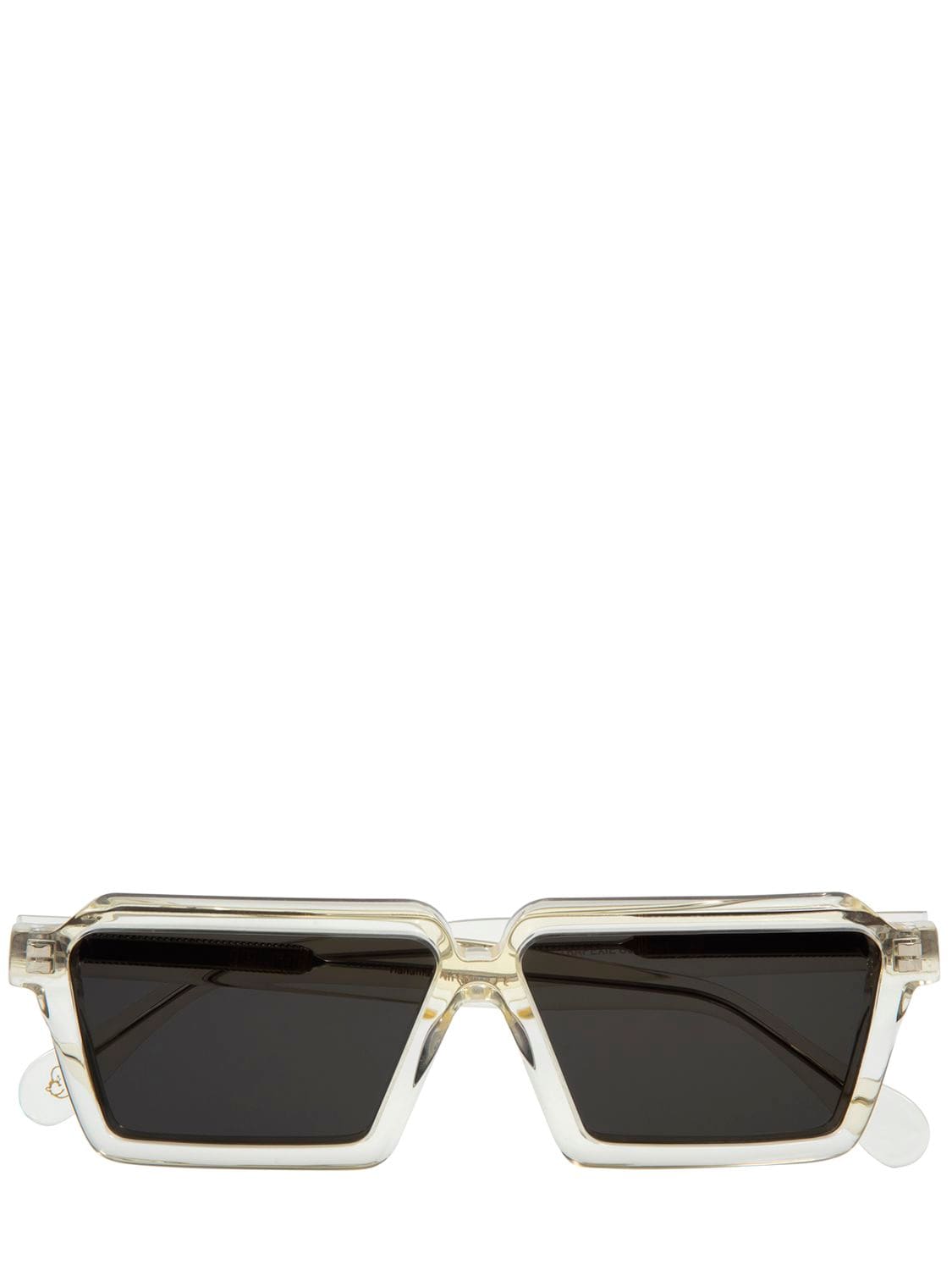 Delarge Trapexie Squared Acetate Sunglasses In Champagne,grey