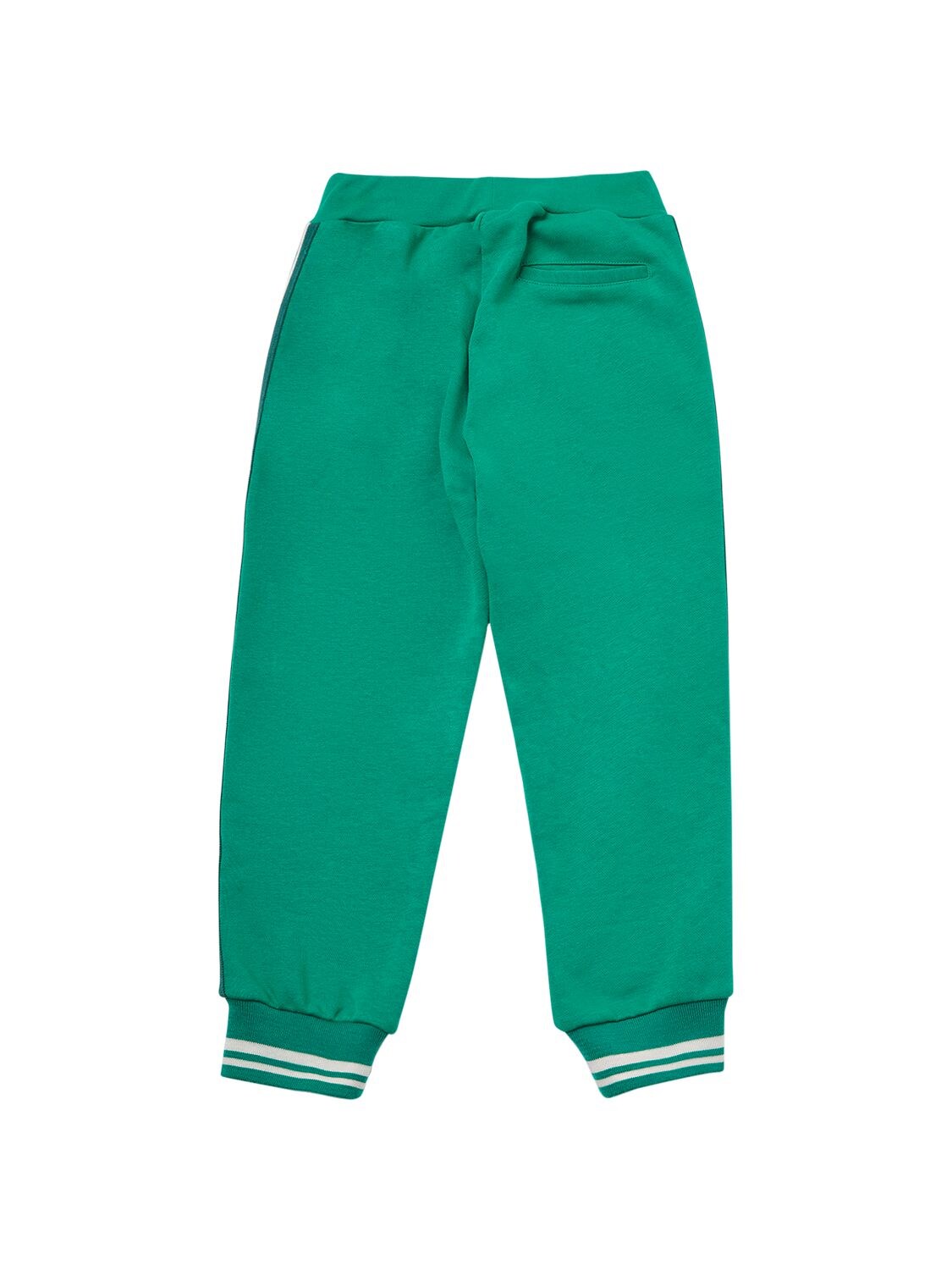 Shop Monnalisa Cotton Sweatpants In Green