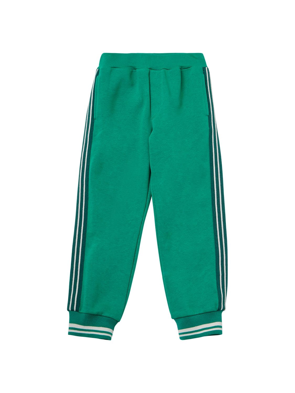 Monnalisa Kids' 棉质运动裤 In Green