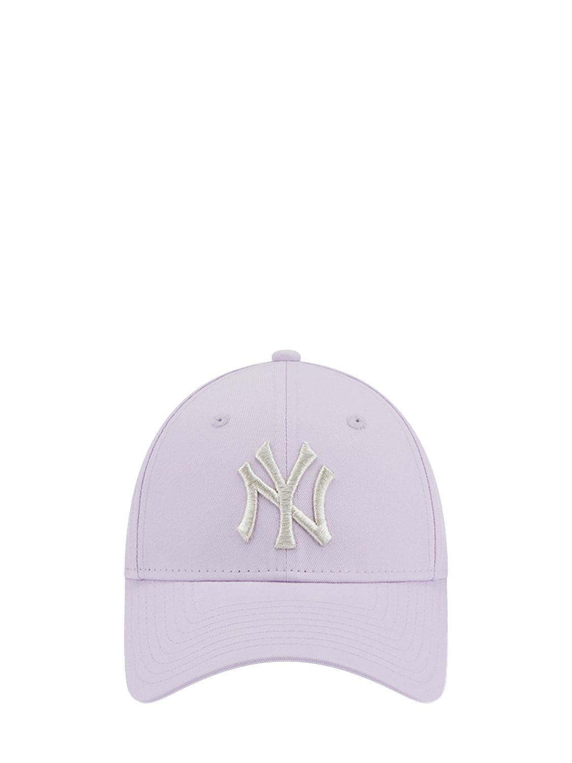 New Era Female Logo 9forty Ny Yankees Cap In Pink,silver