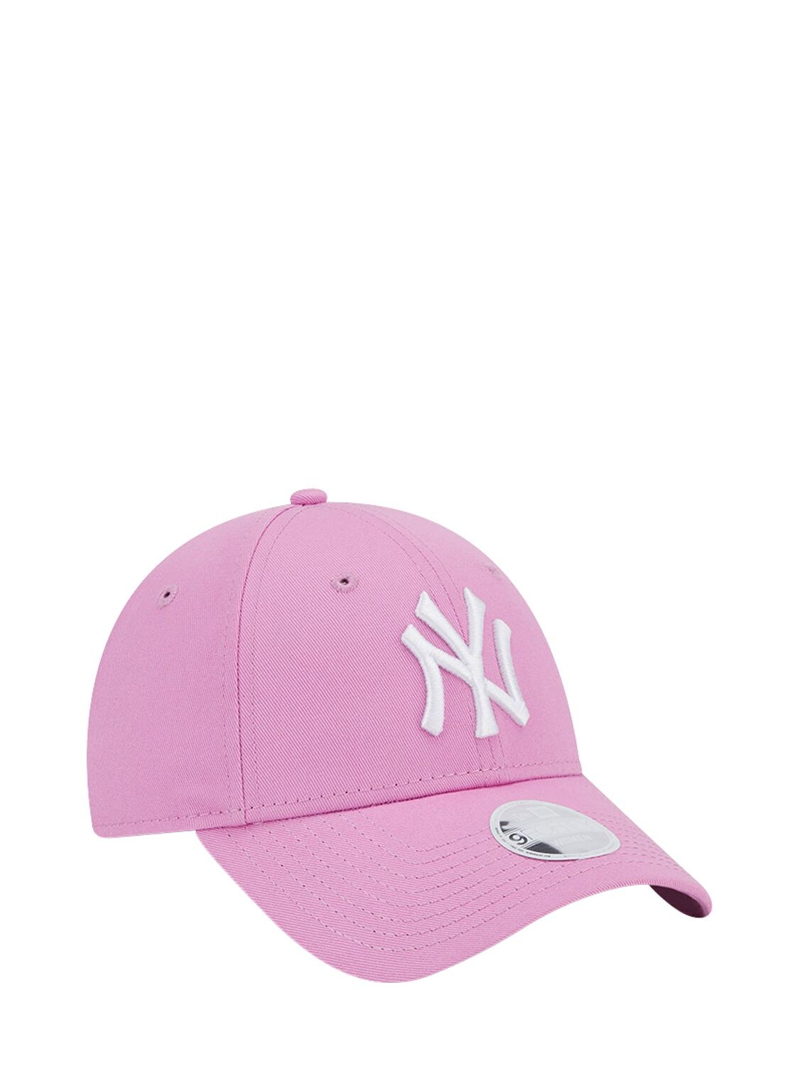 Shop New Era Female League Ess 9forty Ny Yankees Cap In Pink,white