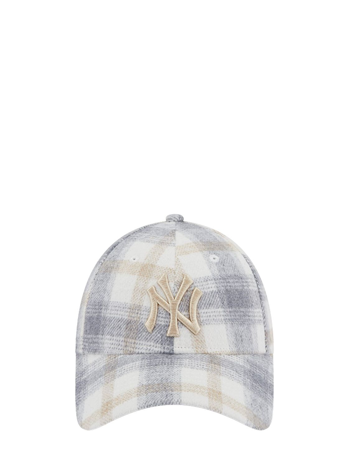 NEW ERA PLAID 9FORTY CAP NY YANKEES LIGHT BEIGE