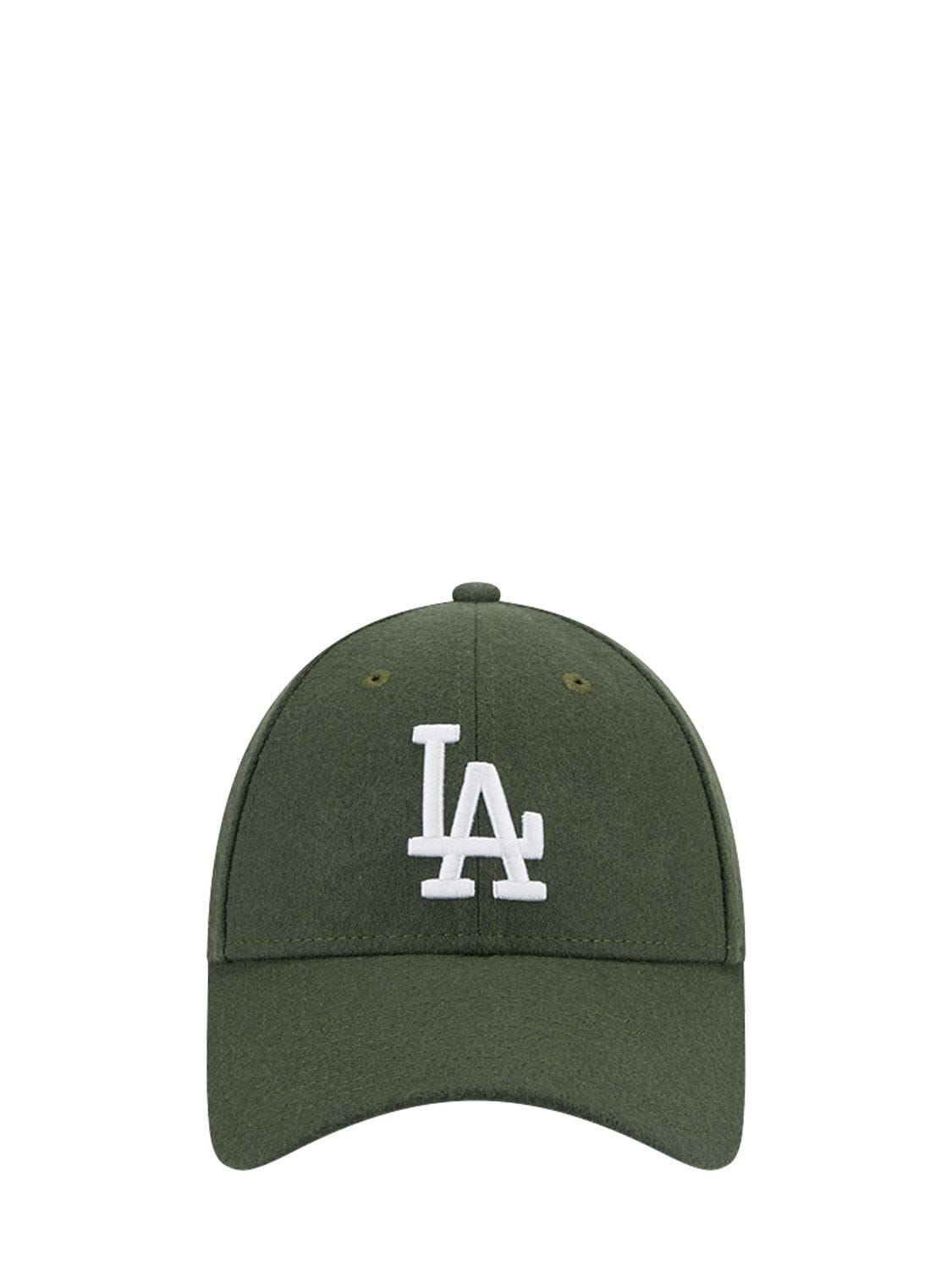 New Era Wool 9forty Los Angeles Dodgers Cap In Green,white