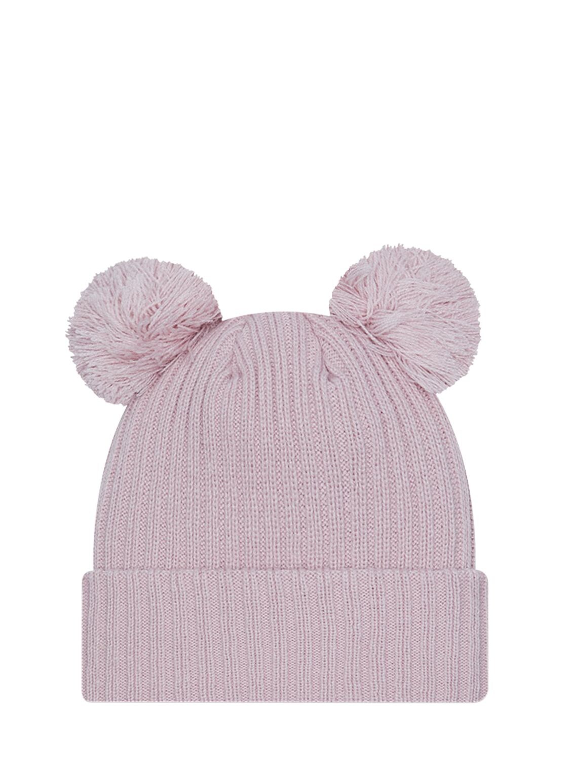 Shop New Era Knit Ny Yankees Double Pompom Beanie In Pink