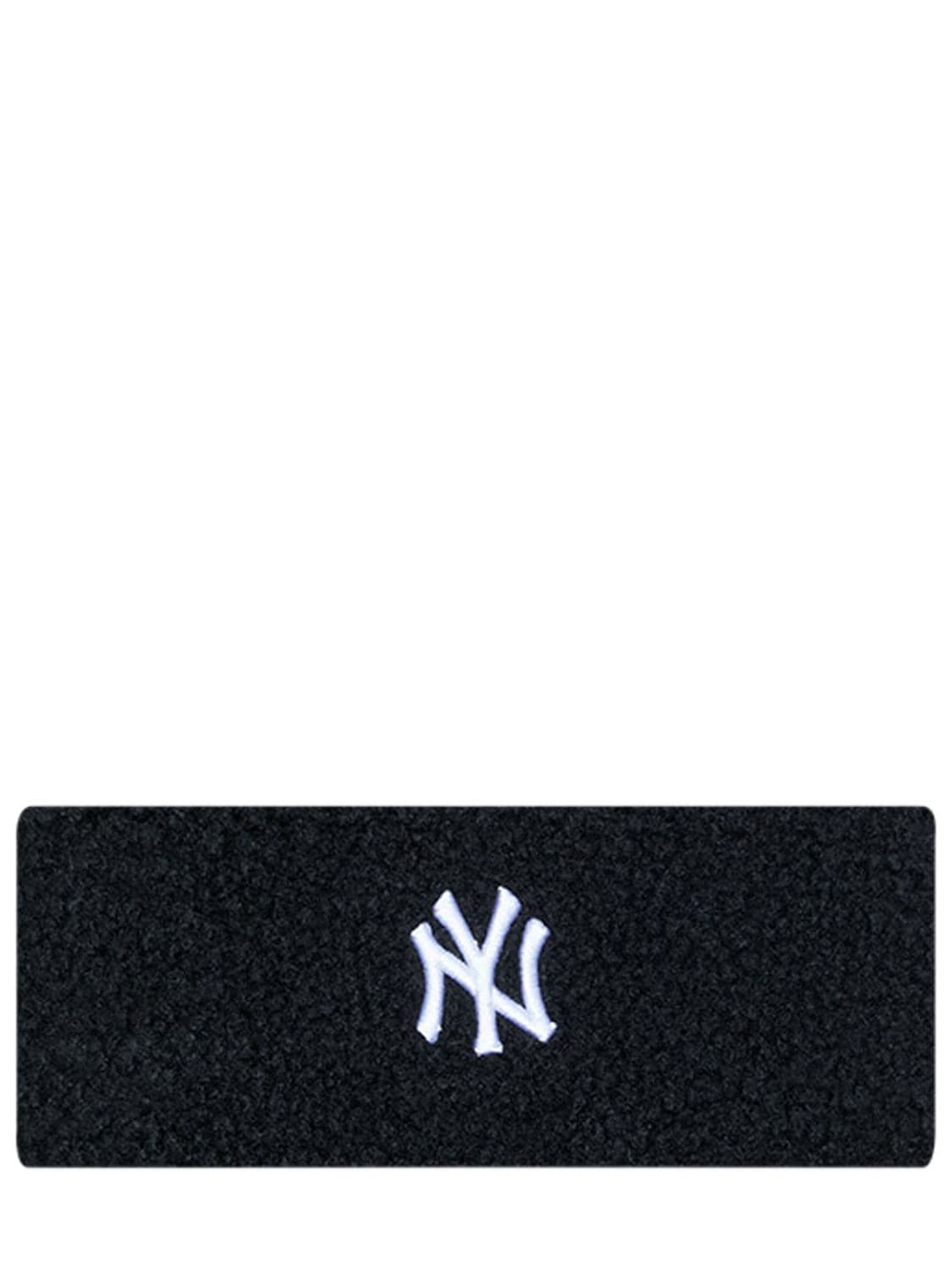 New Era New York Yankees Teddy Headband In Black,white