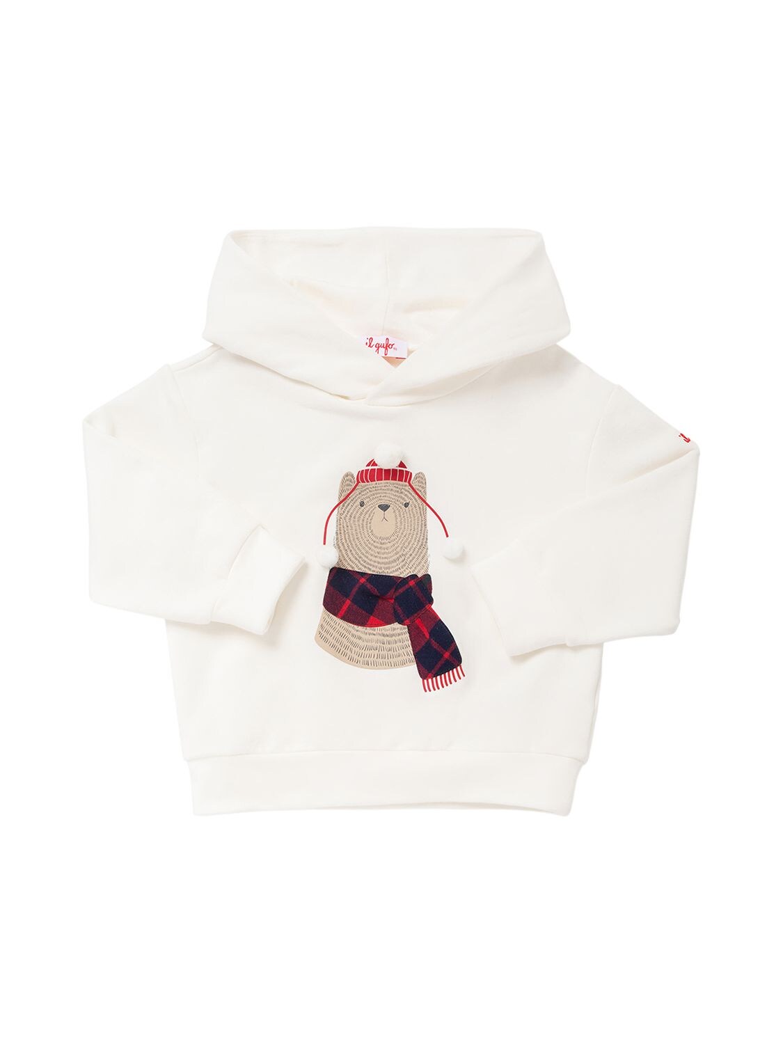 Shop Il Gufo Cotton Sweatshirt & Flannel Sweatpants In White,multi