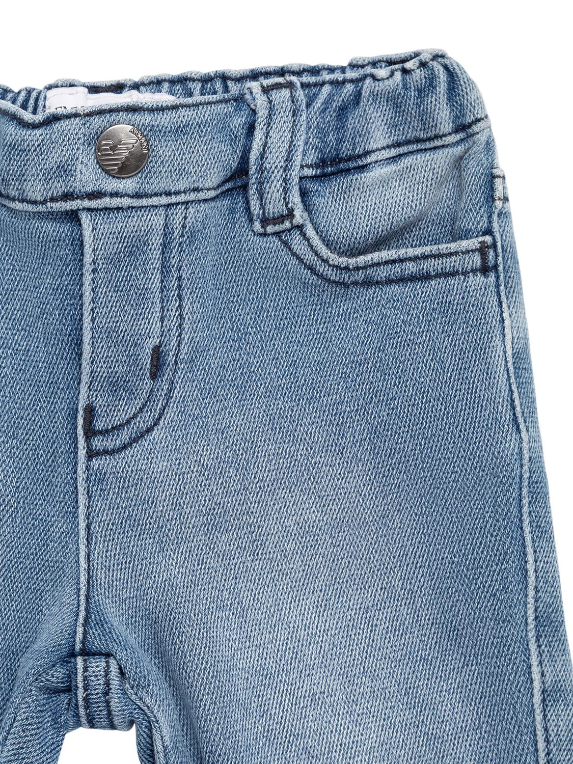 Shop Emporio Armani Slim Stretch Denim Jeans