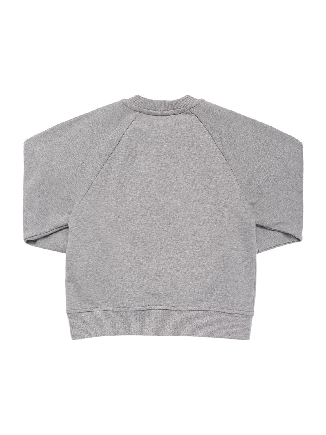 Shop Emporio Armani Smurfs Organic Cotton Sweatshirt In Grey