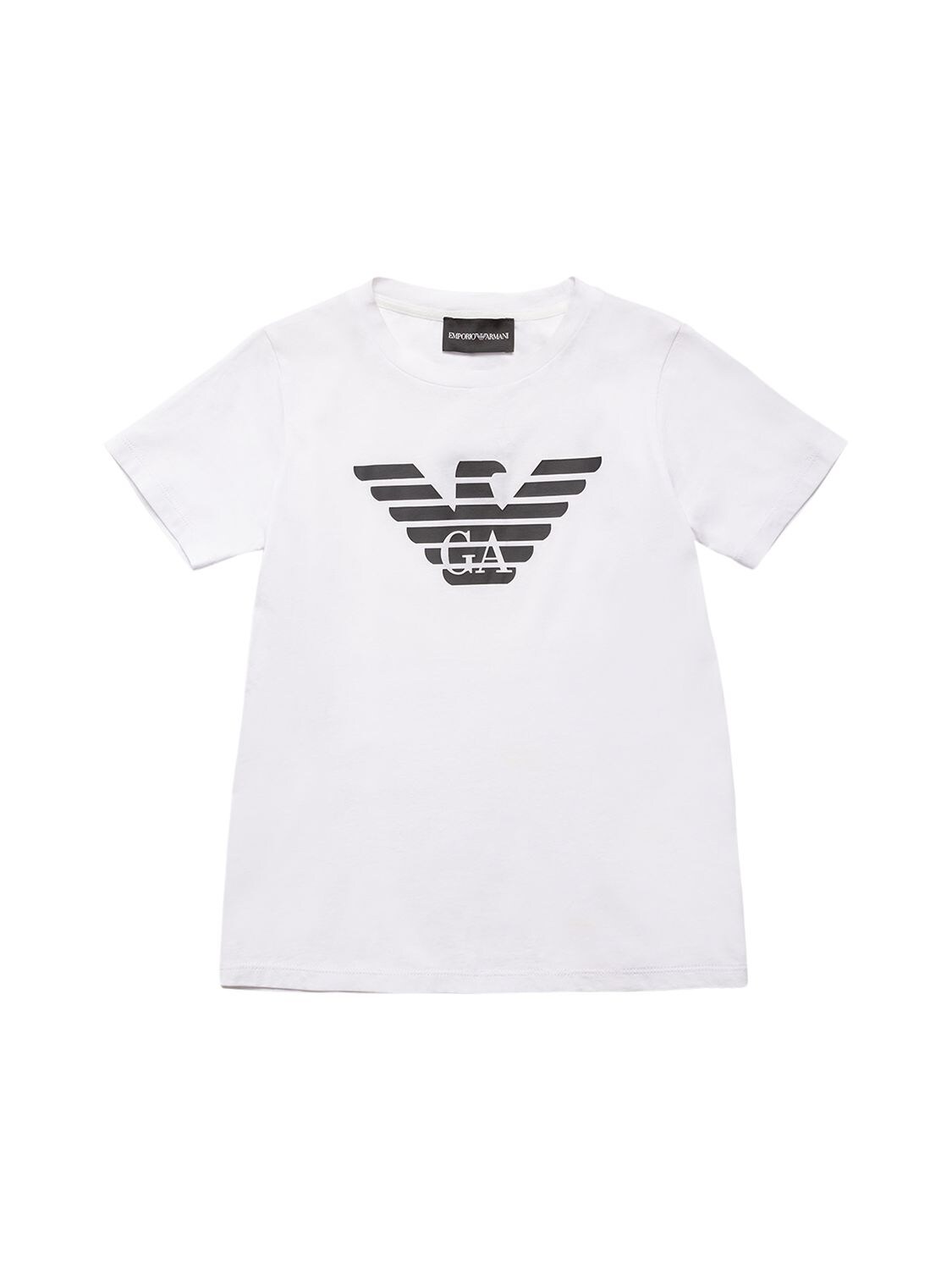 Logo Print Cotton Jersey S/s T-shirt – KIDS-BOYS > CLOTHING > T-SHIRTS