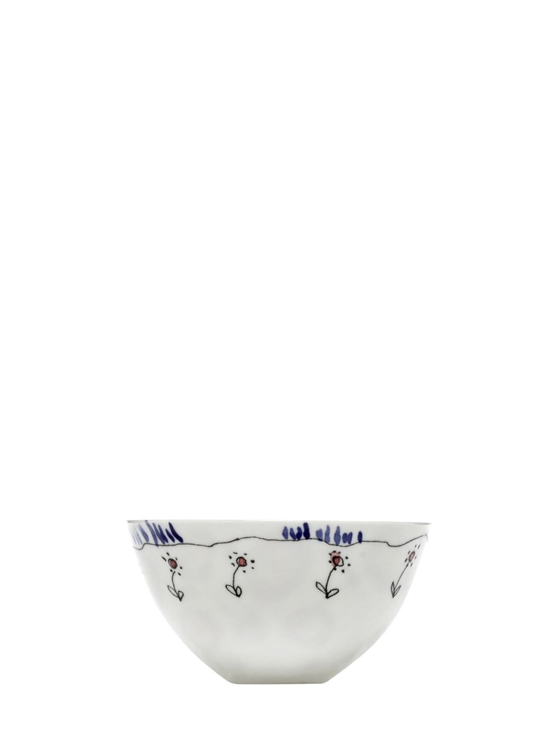 Shop Marni By Serax Set Of 2 Anemone Milk Serving Bowls In White
