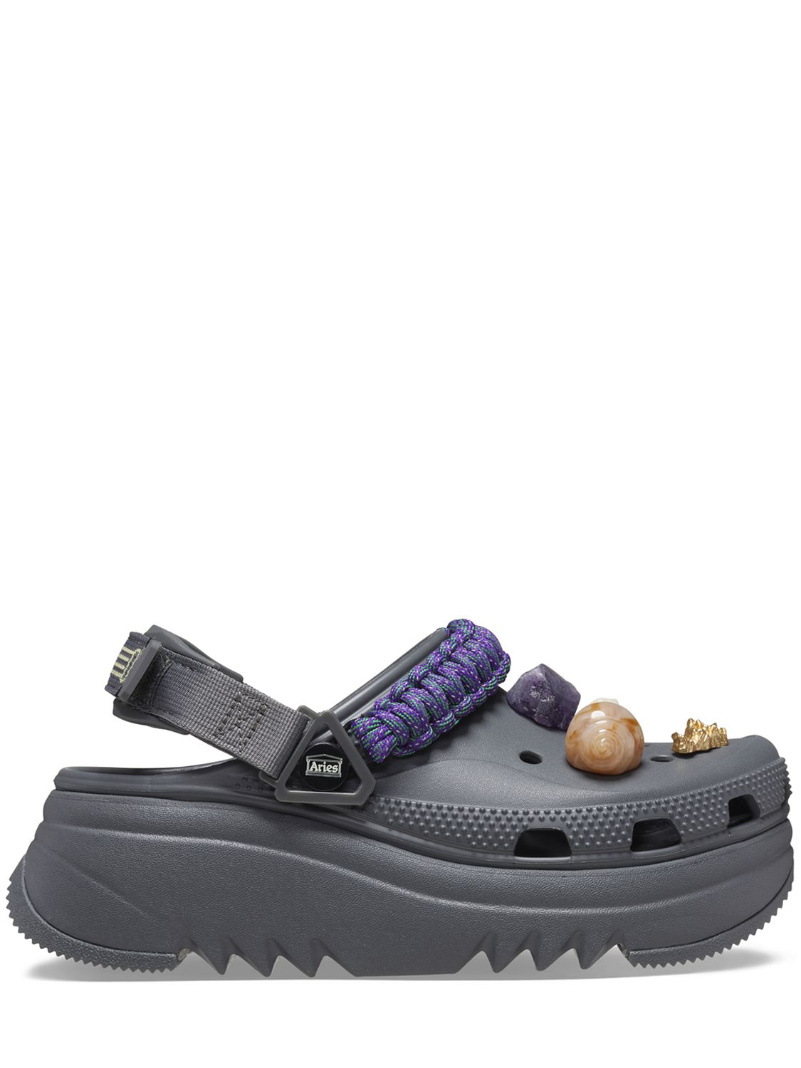 Crocs X Aries Hiker Xscape Clogs In Slate Grey