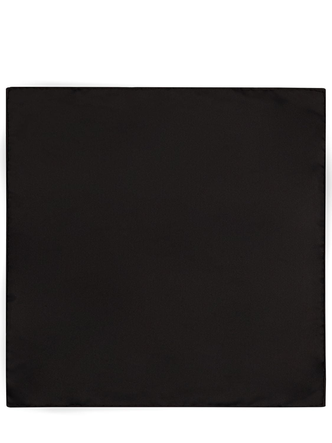 Giorgio Armani Lvr Exclusive Silk Pocket Square In Black