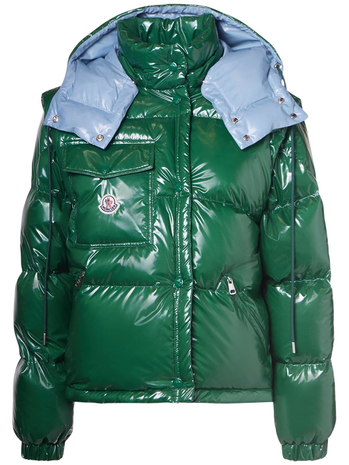 Shop Moncler Karakorum Ripstop Down Jacket In Green,blue