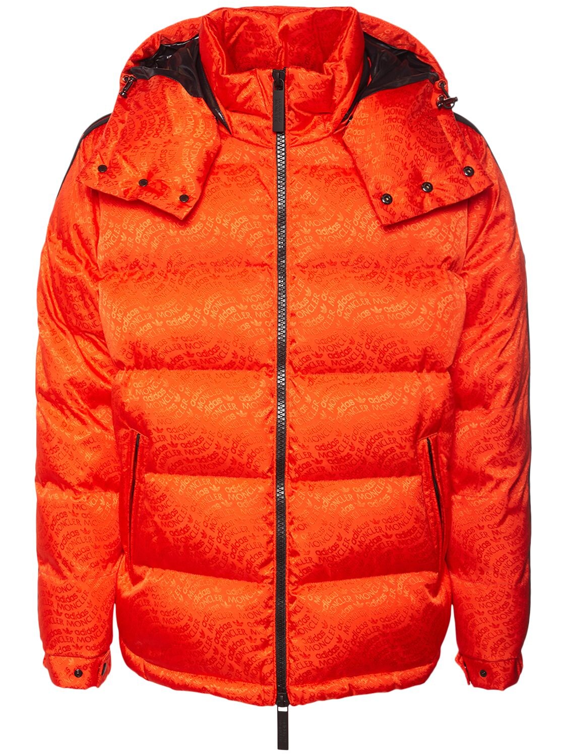Shop Moncler Genius Moncler X Adidas Alpbach Down Jacket In Orange