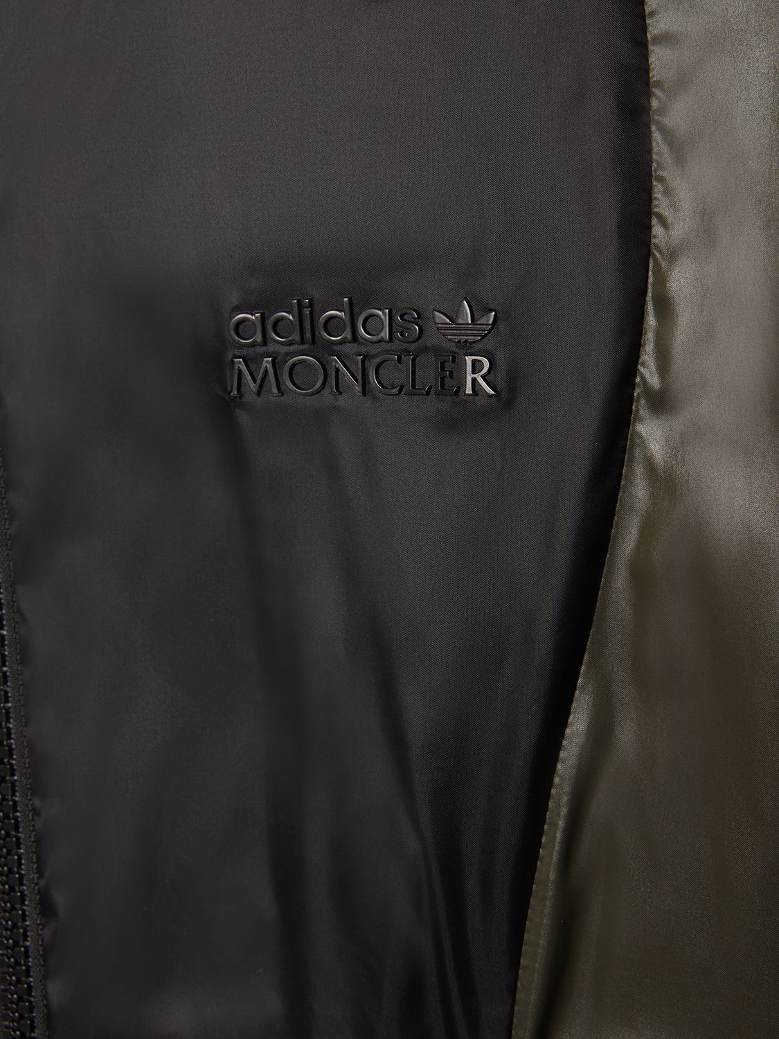 Shop Moncler Genius Moncler X Adidas Balzers Down Jacket In Black,green