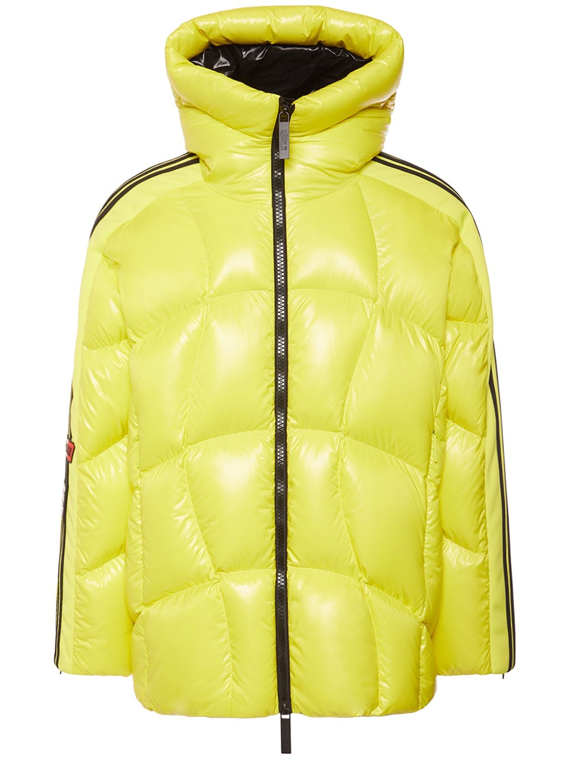 Shop Moncler Genius Moncler X Adidas Beiser Down Jacket In Bright Yellow