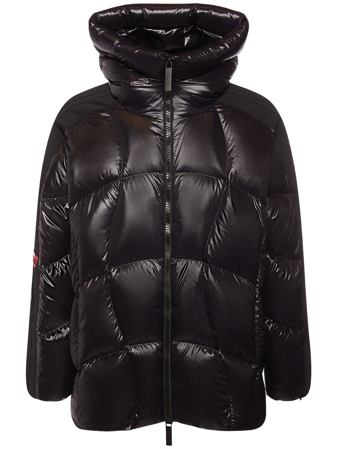 Shop Moncler Genius Moncler X Adidas Beiser Down Jacket In Black