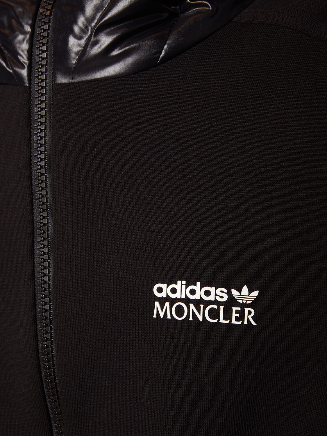 Shop Moncler Genius Moncler X Adidas Cotton Sweatshirt In Black