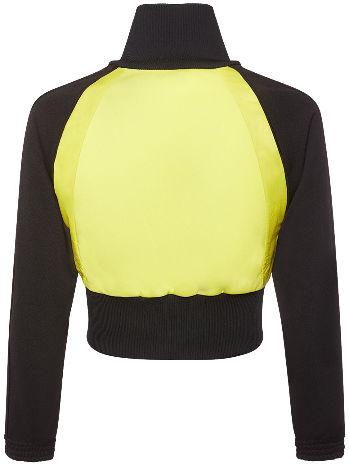Shop Moncler Genius Moncler X Adidas Tech Zip-up Cardigan In Black,yellow