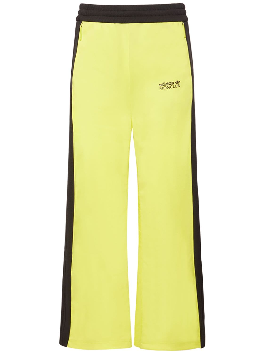 Shop Moncler Genius Moncler X Adidas Tech Sweatpants In Black,yellow