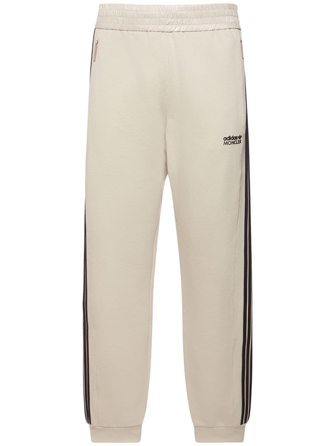 MONCLER GENIUS + adidas Originals shell-trimmed jersey wide-leg track pants