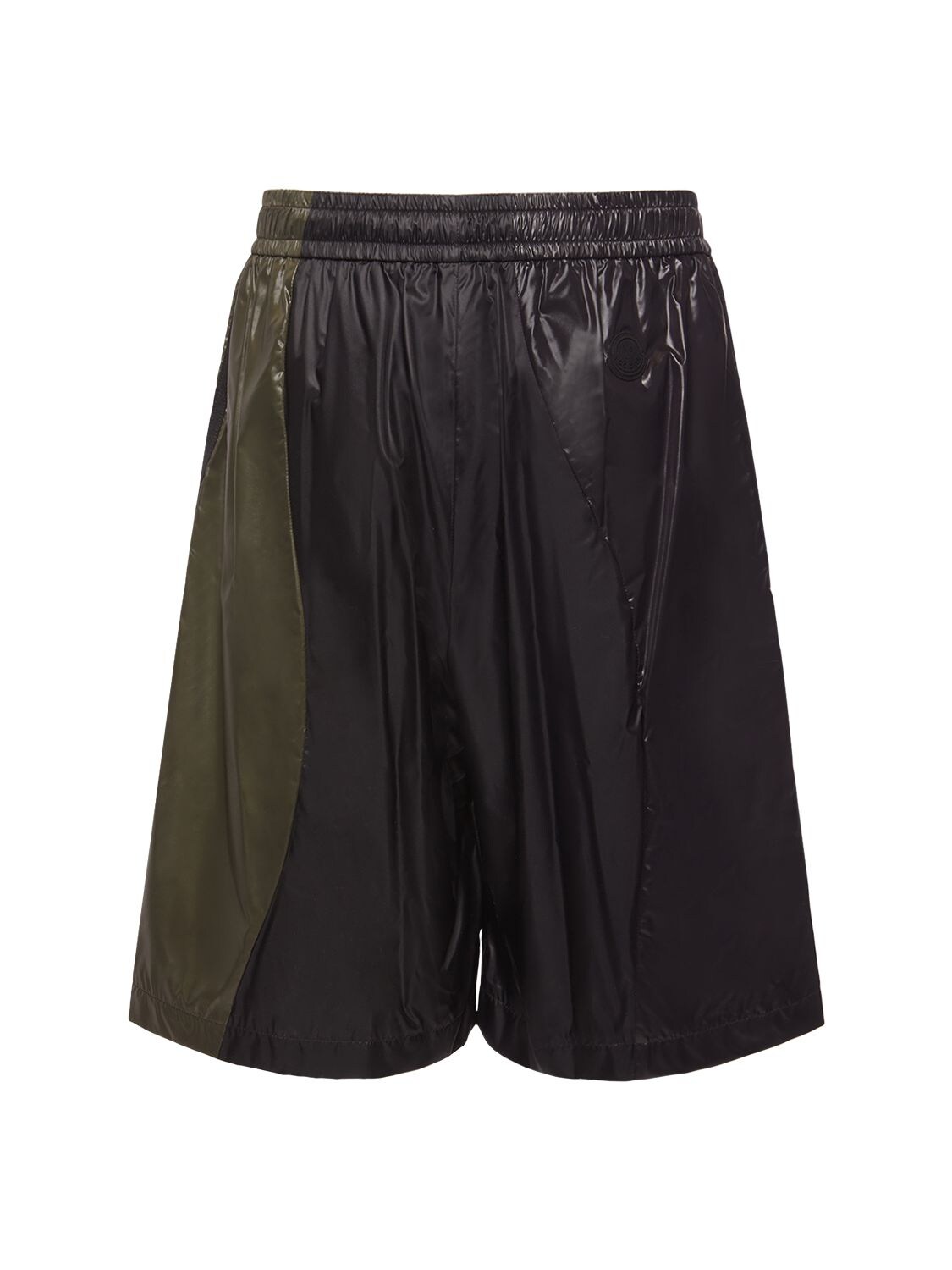 Shop Moncler Genius Moncler X Adidas Nylon Sweat Shorts In Black,green