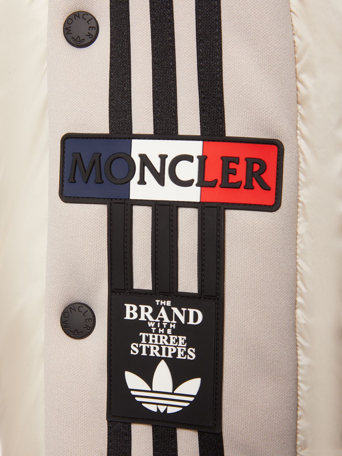 Shop Moncler Genius Moncler X Adidas Fusine Down Jacket In Natural
