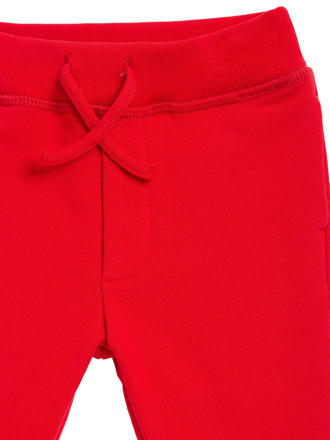 Shop Dsquared2 Logo Print Cotton Sweatpants In Red