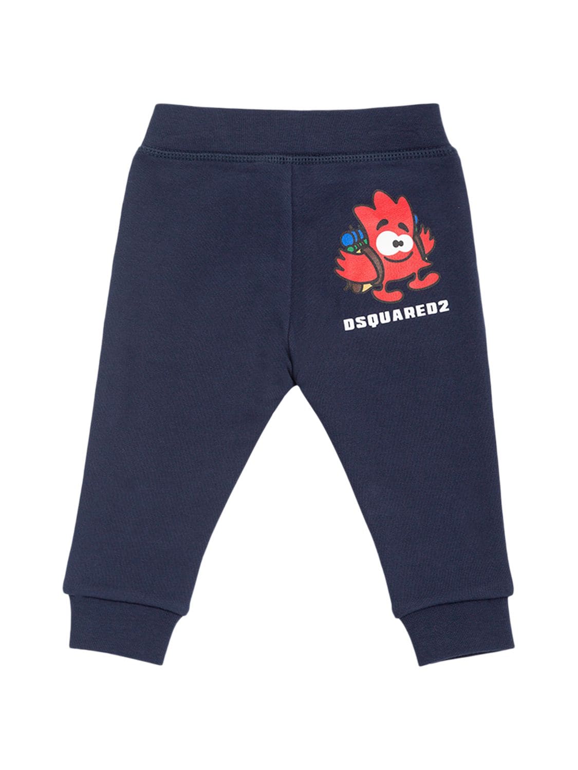Dsquared2 Kids' Cotton Sweatpants W/logo In Navy
